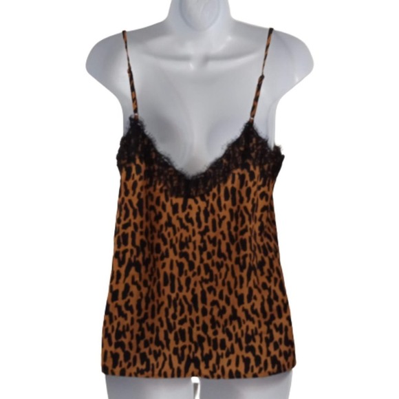 BP Leopard Print Camisole Lace Trim Small Tank‎ - Picture 4 of 6